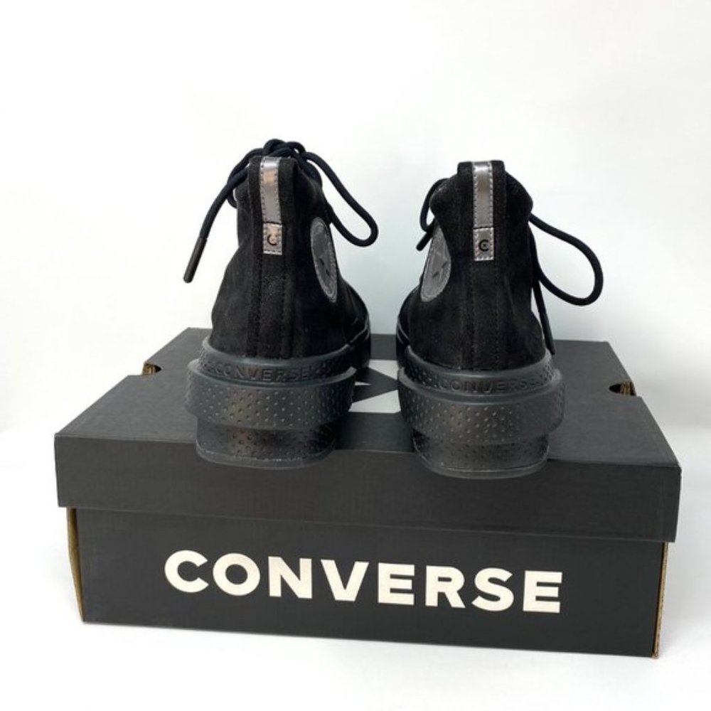 💖MEGA SALE💖Converse 169459C ALL STAR DISRUPT CX High Suede Canvas Black Women - Picture 9 of 13